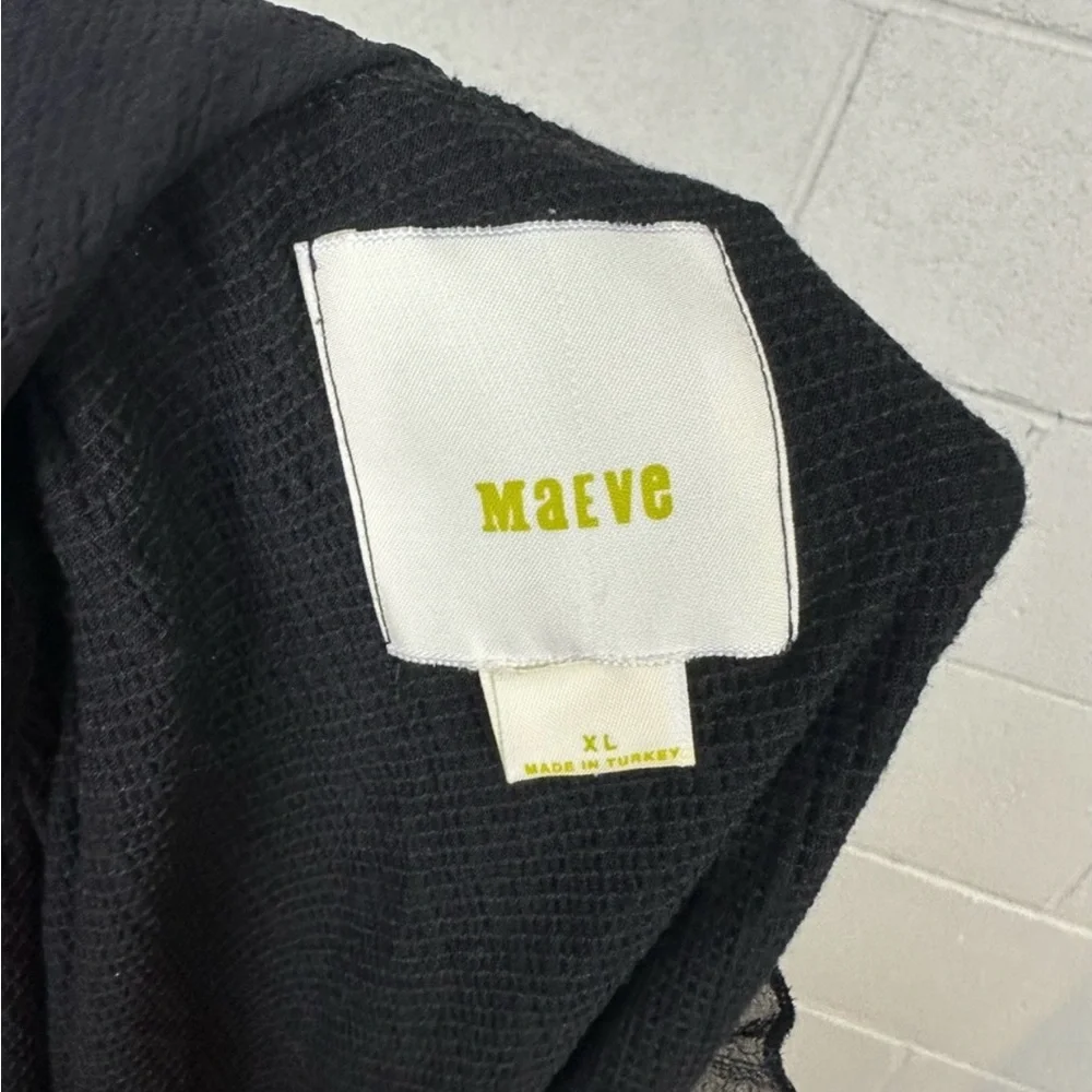 Anthropologie Maeve black blouse XL - Picture 4 of 5